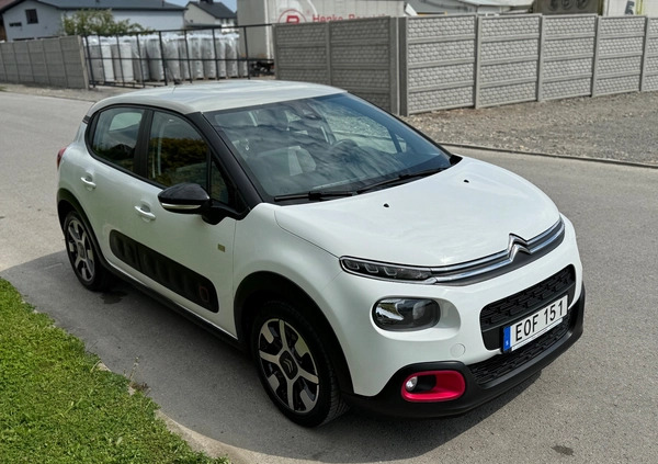Citroen C3 cena 39900 przebieg: 148000, rok produkcji 2018 z Kolbuszowa małe 232
